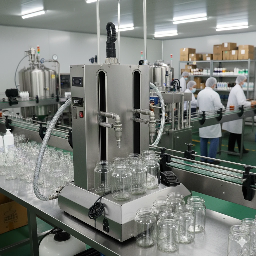  Candes CAN-YD6100 Kompresörsüz 2 Nozullu Yoğun Sıvı Dolum Makinesi